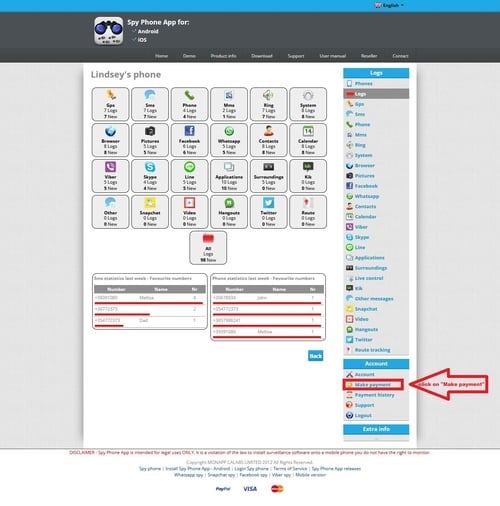 Pay for Spapp Monitoring