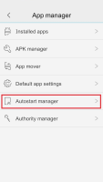 Navigate to Autostart manager