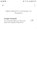  Google Assistant disabled 