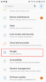  Go to Google settings 