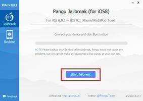 Select the Start Jailbreak button
