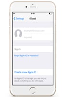 Log out from your iCloud account