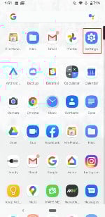  Go to settings 