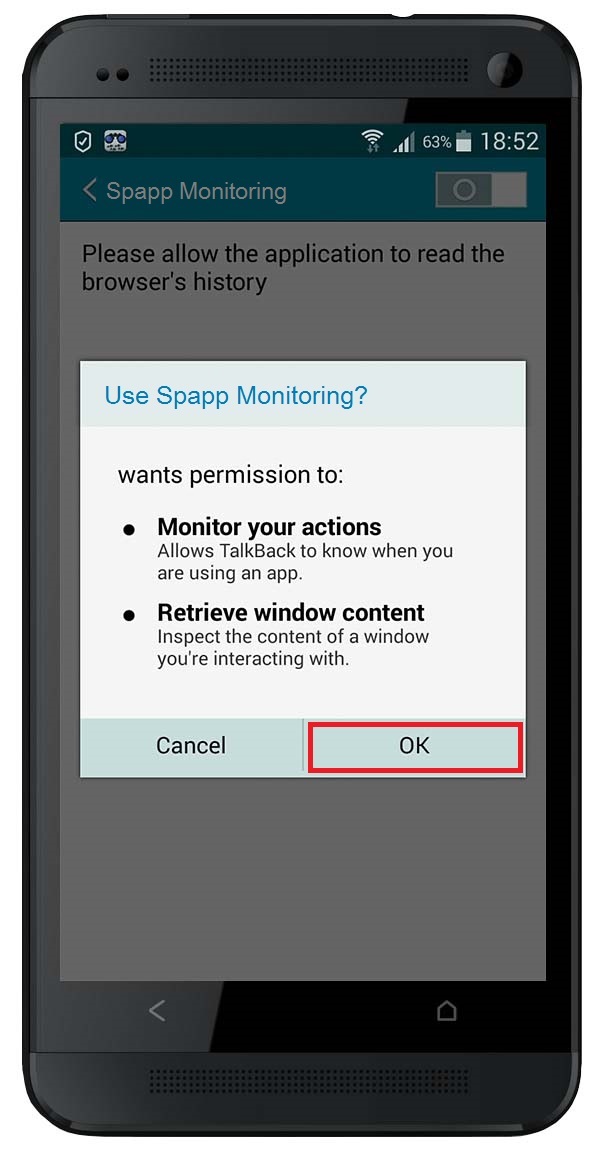 Spapp clearance monitoring app