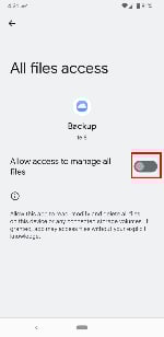  Enable file access 