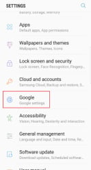 Settings -> Google