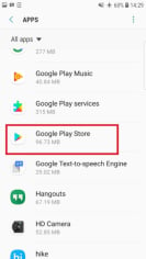 Apps -> Play Store