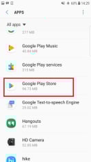 Apps -> Play Store