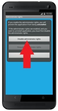 disable the Administrator rights