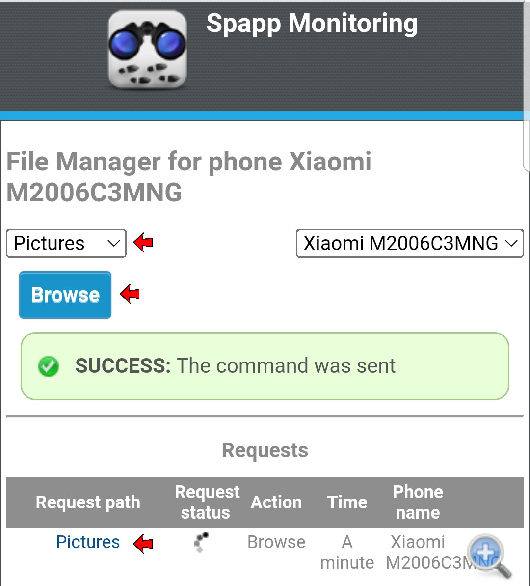 Spapp clearance monitoring app